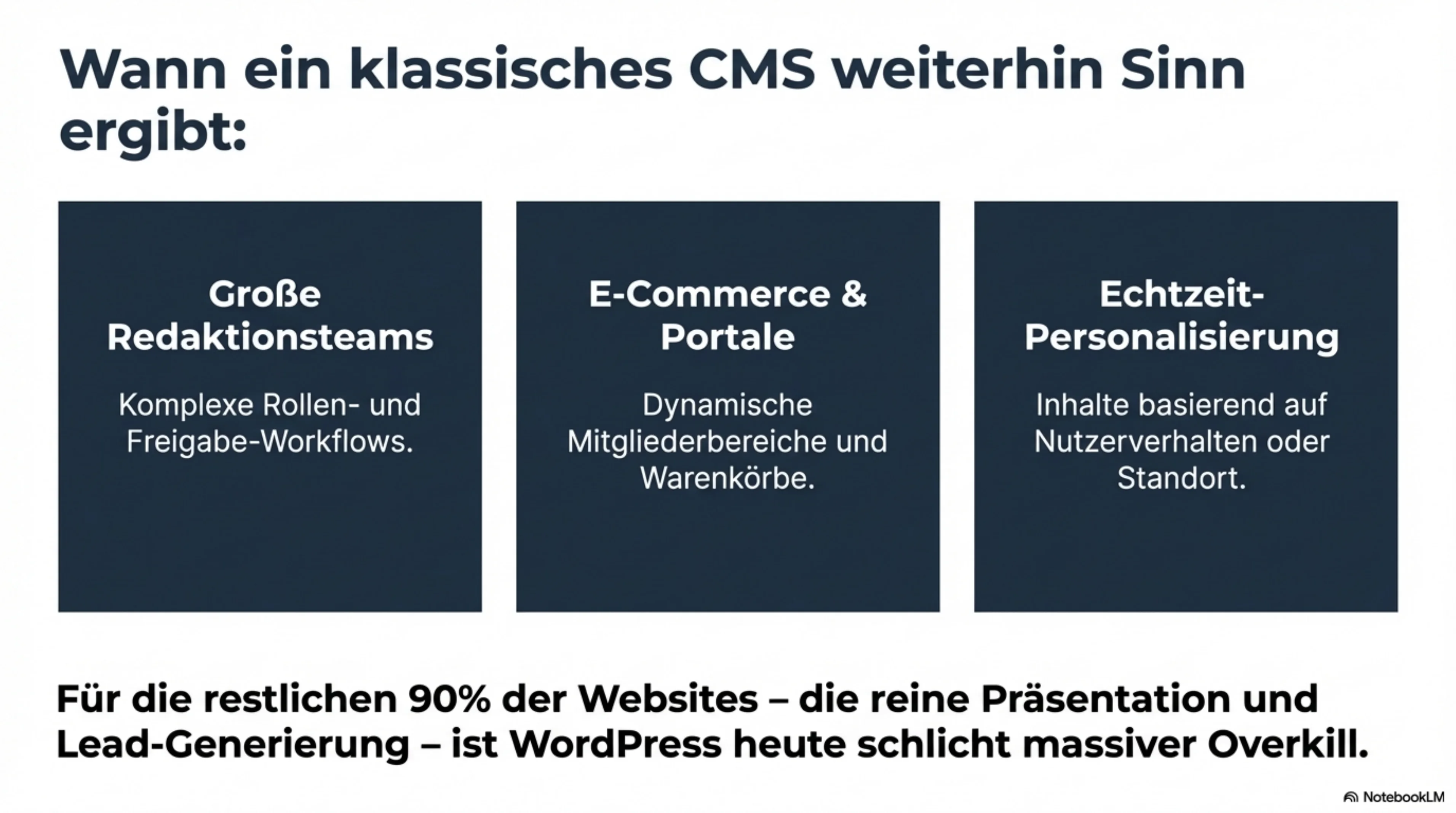Slide 8 von 10: Das Ende von WordPress